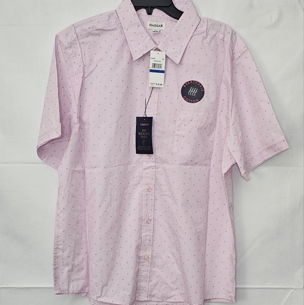 Tuckless Shirt Mens LARGE Button Down NEW